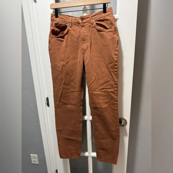 The Ragged Priest Brown High-Waisted Straight Leg Jeans - Picture 3 of 9